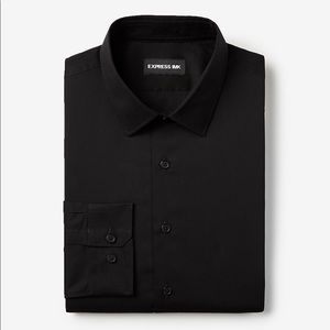 Express 1MX Easycare Extra Slim black shirt NWT